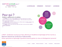 Tablet Screenshot of cabinetdesophrologie.fr